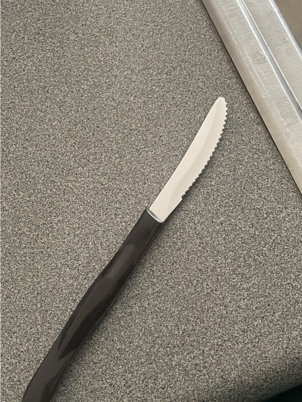 Brown Cutco Double-D edge Table Knife - Sleek Home Dining Knife
